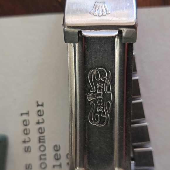 Rolex Stainless Steel w 18K White Gold Bezel 31 Jewel Watch w Receipts, Box, etc - Picture 4 of 9